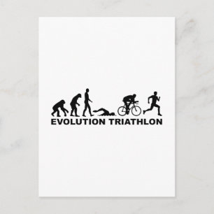 Carte Postale Triathlon de l'évolution
