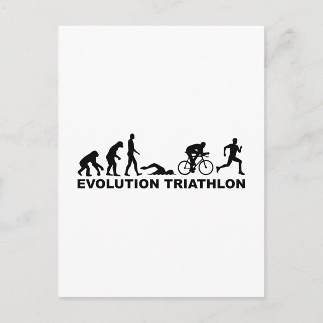 Carte Postale Triathlon de l'évolution (Devant)