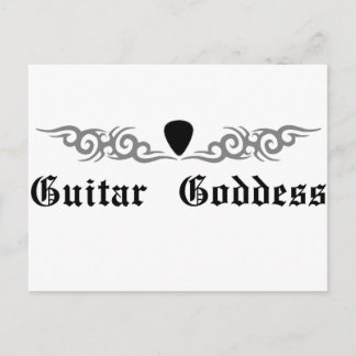Carte Postale Tribal de la déesse guitare