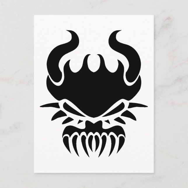 Carte Postale Tribal Demon (Devant)