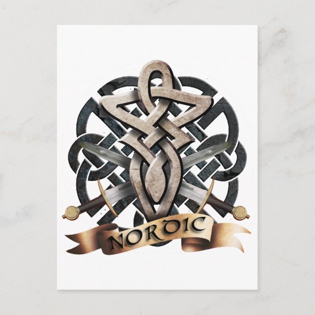 Carte Postale Tribal Knot viking B (Devant)