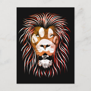 Carte Postale Tribal Lion