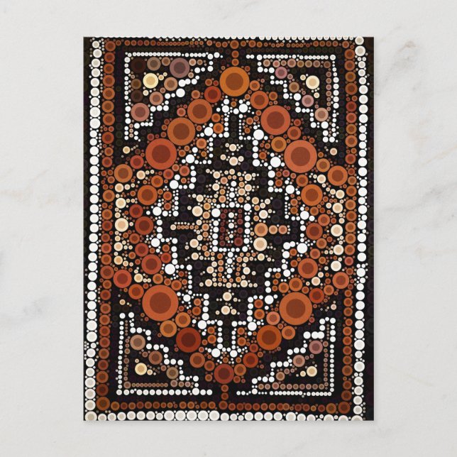 Carte Postale Tribal Native American Earth Tones Mosaic (Devant)