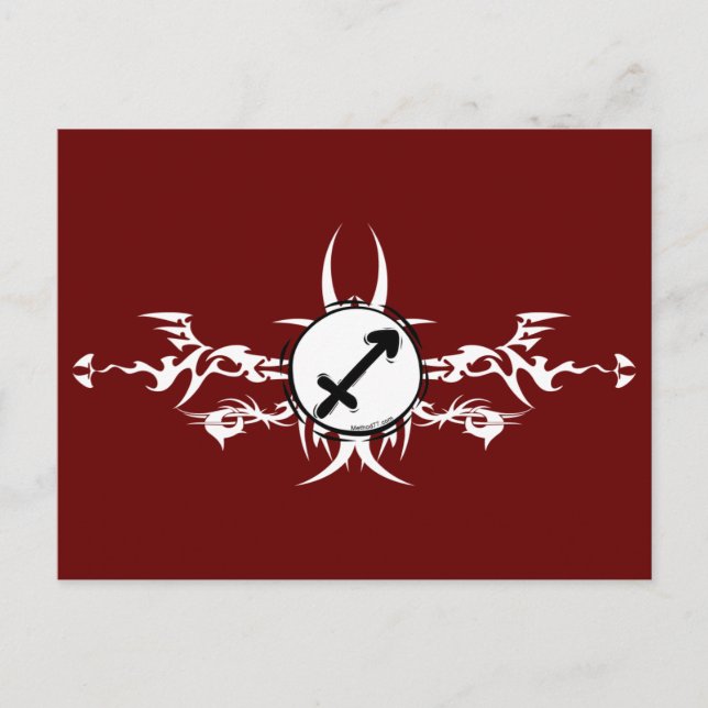 Carte postale Tribal Sagittarius (Devant)