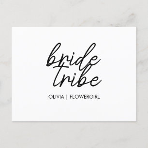 Carte Postale Tribe de mariée   Fleur Mariage Fille Moderne