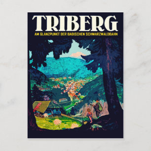 Carte Postale Triberg im Schwarzwald, vue de la forêt noire