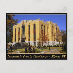 Carte Postale Tribunal du comté de Lauderdale - Ripley, TN