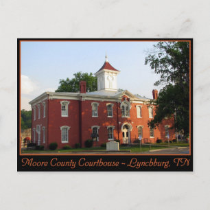 Carte Postale Tribunal du comté de Moore - Lynchburg, TN