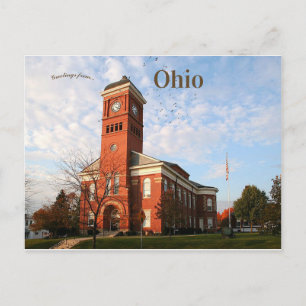 Carte Postale Tribunal du comté de Morrow Ohio