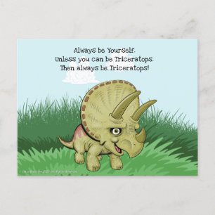 Carte Postale Tricératops