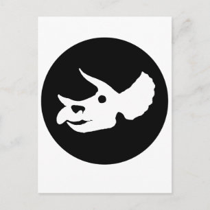 Carte Postale Tricératops Skull