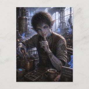 Carte Postale Trick / Maître Chocolatier / Usine de Chocolat