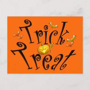 Carte postale Trick ou Treat