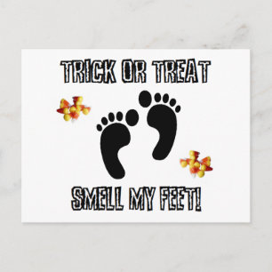 Carte Postale Trick Ou Treat, Sentez Mes Pieds