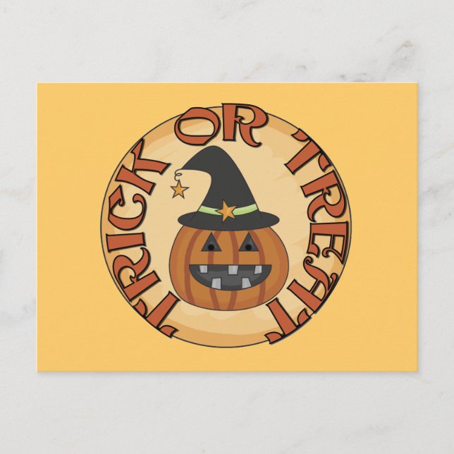 Carte Postale Trick ou Treat Tshirts et cadeaux (Devant)