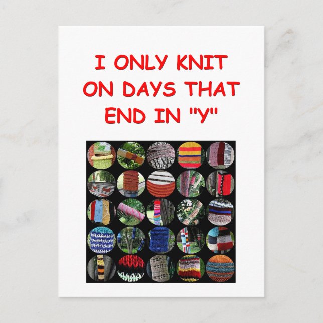 Carte Postale tricot (Devant)