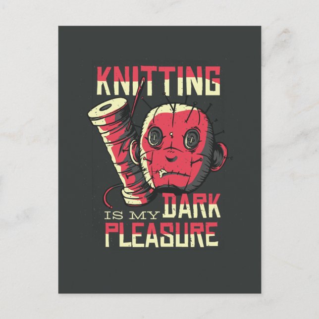 Carte Postale Tricot est My Dark Pleasasure (Devant)