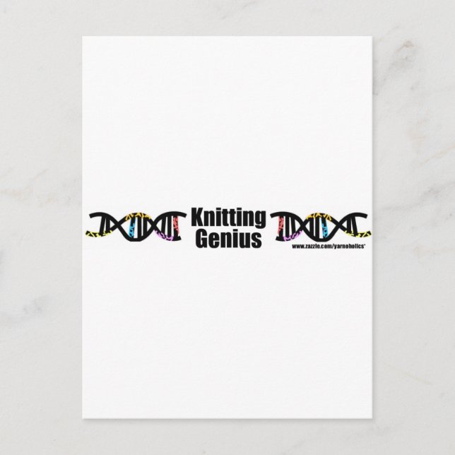 Carte Postale Tricot Genius (Devant)