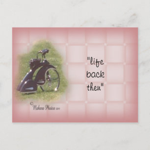Carte postale Tricycle antique - customisez-la
