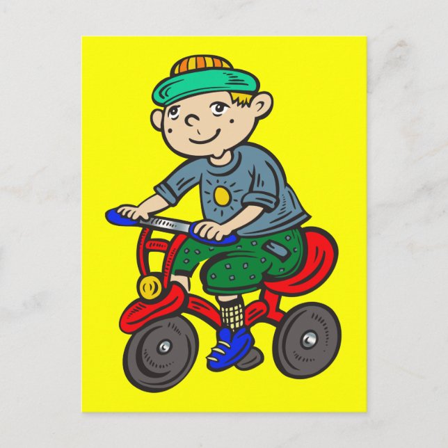 Carte Postale Tricycle pour enfants (Devant)