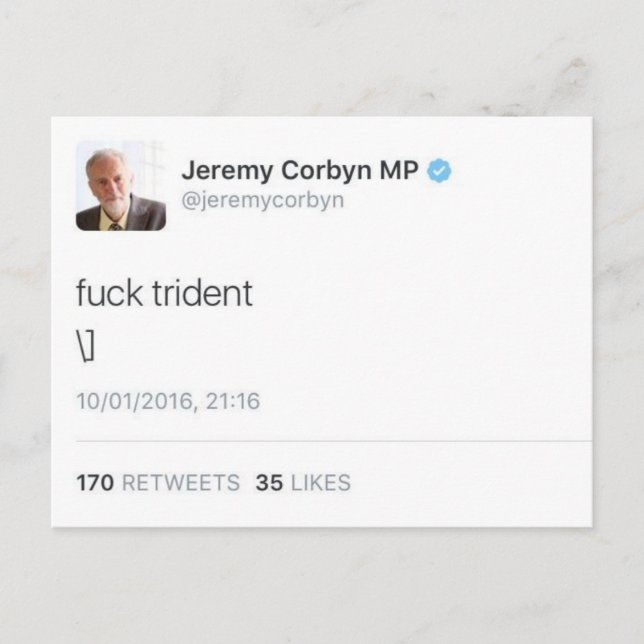 Carte Postale Trident (Devant)