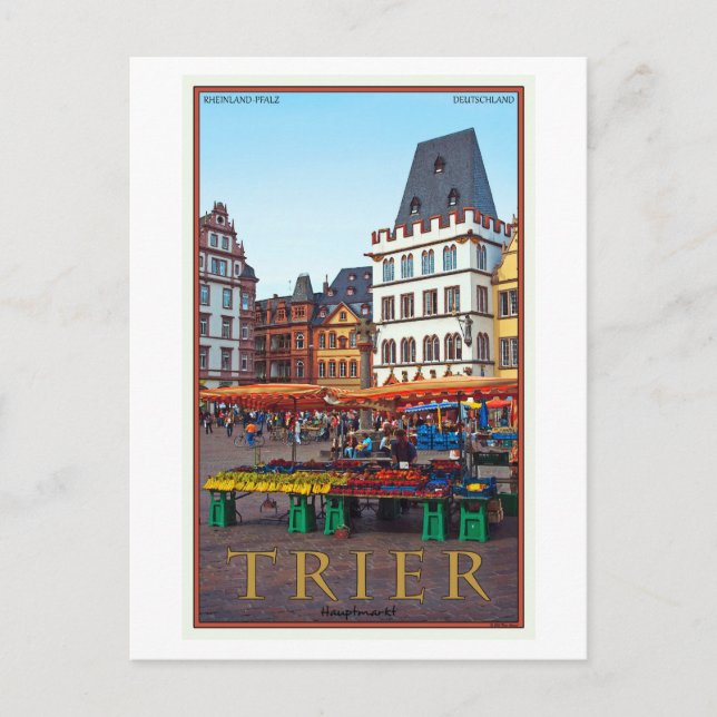 Carte Postale Trier - Hauptmarkt (Devant)
