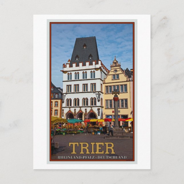 Carte Postale Trier - Hauptmarkt Stone Cross (Devant)