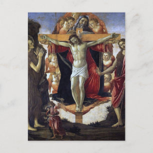 Carte Postale Trinité par Sandro Botticelli