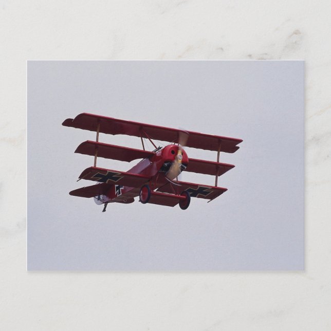 Carte Postale Triplan Fokker DR1 (Devant)