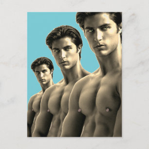 Carte Postale Triple Hunks