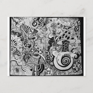 Carte Postale Trippy art design