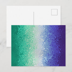 Carte Postale Trippy Ripply Funky Boho MLM Amour entre hommes Fi