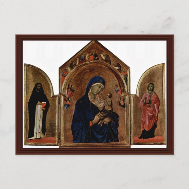Carte Postale Triptyque De La Plate-Forme De Londres : Madonna A (Devant)