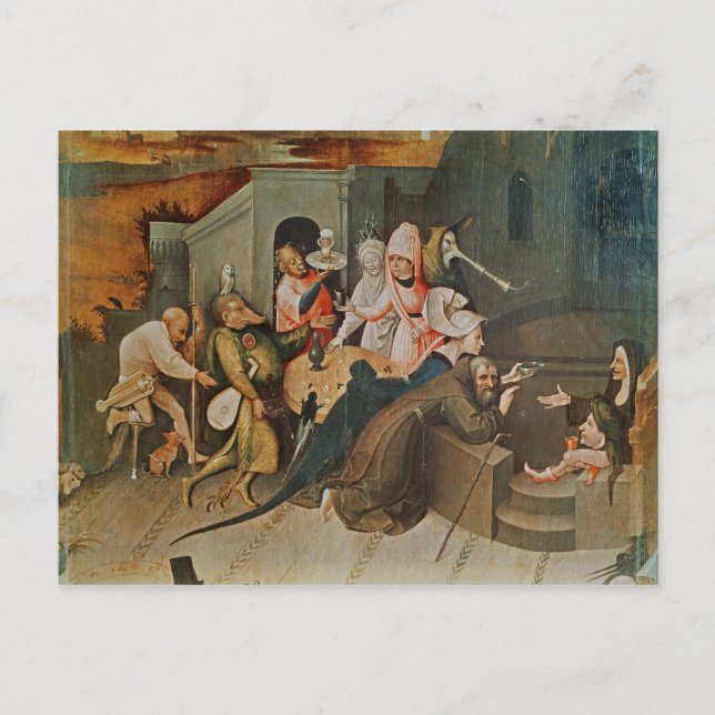 Carte Postale Triptyque de la Tentation de saint Antoine (Devant)