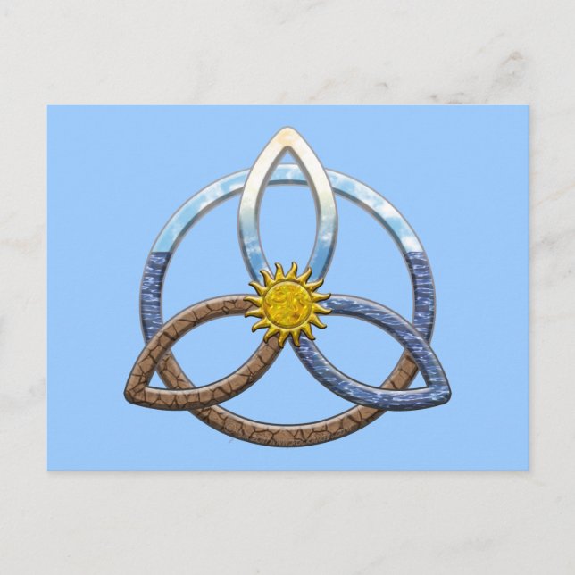 Carte Postale Triquetra Earth Air Water (Devant)