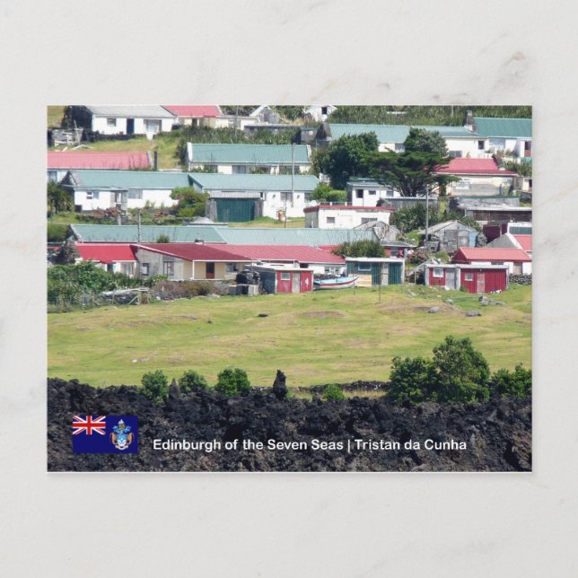 Carte postale Tristan da Cunha. Photo réelle d'Édi (Devant)