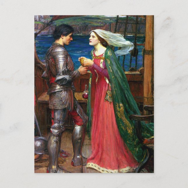 Carte Postale Tristan et Isolde, vers 1916 par John Waterhouse (Devant)