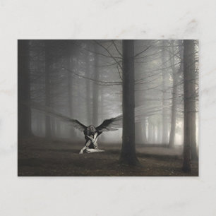 Carte Postale Triste ange dans les bois