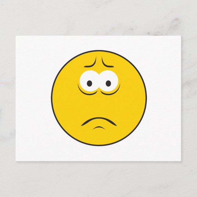 Carte Postale Triste face de givre (Devant)