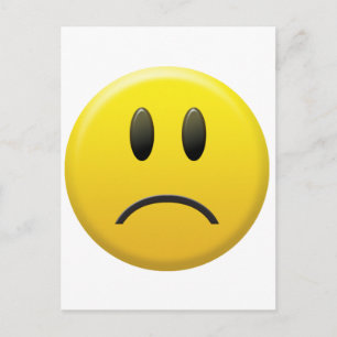 Carte Postale Triste visage