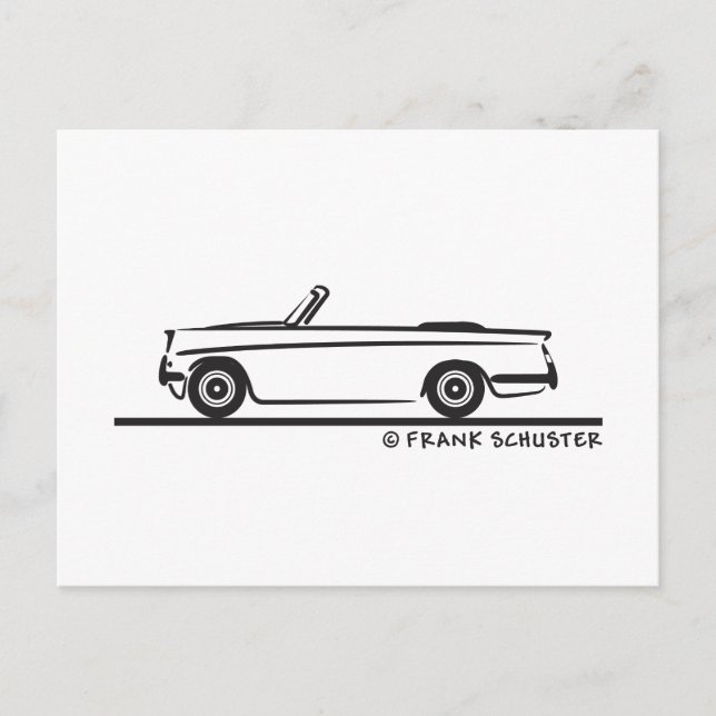 Carte Postale Triumph Herald convertible 1961 (Devant)