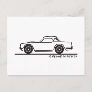 Carte Postale Triumph TR4 Softtop 1968