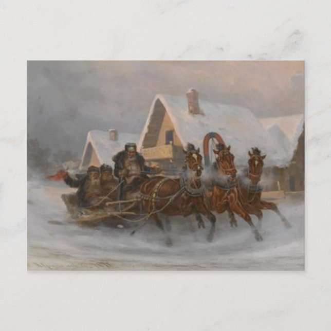 Carte postale Troika (Devant)