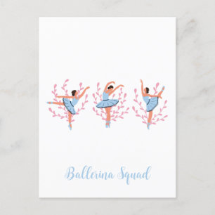 Carte Postale Trois Ballerinas mignonnes