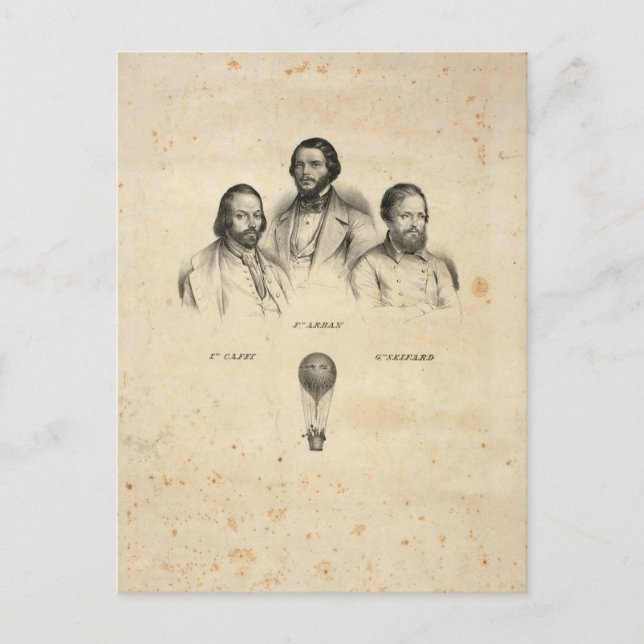 Carte postale Trois Balloonistes (Devant)