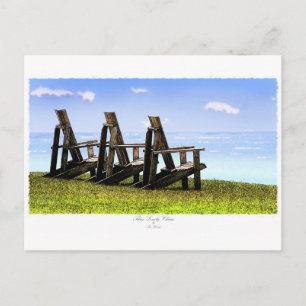 Carte Postale Trois chaises solitaires