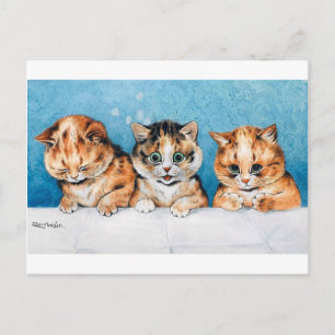 Carte Postale Trois Chatons, Chat, Louis Wain