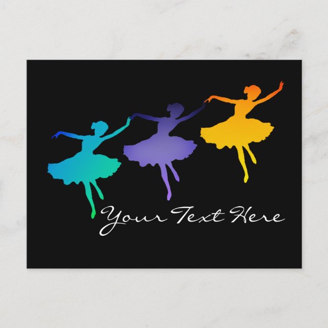 Carte Postale Trois Danseurs (Devant)