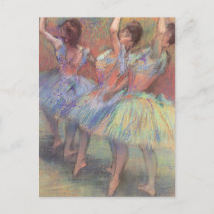 Carte Postale Trois Danseuses d'Edgar Degas, Art de ballet vinta