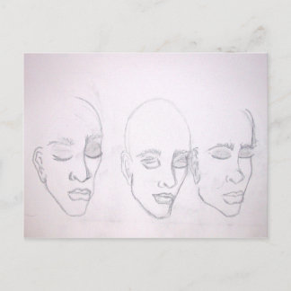 Carte Postale Trois de moi par Kenya Verrett